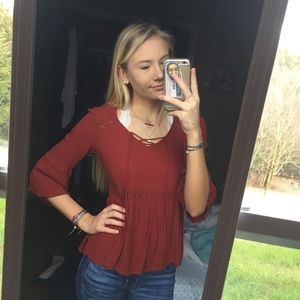 Cute Quarter Sleeve Top